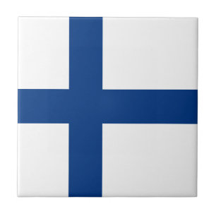 Finland flagga kakelplatta