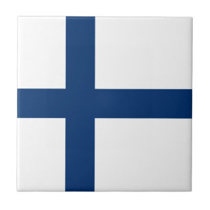 Finland Flagga Kakelplatta