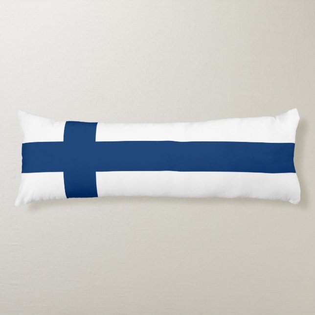 Finland Flagga Kroppskudde (Framsidan)
