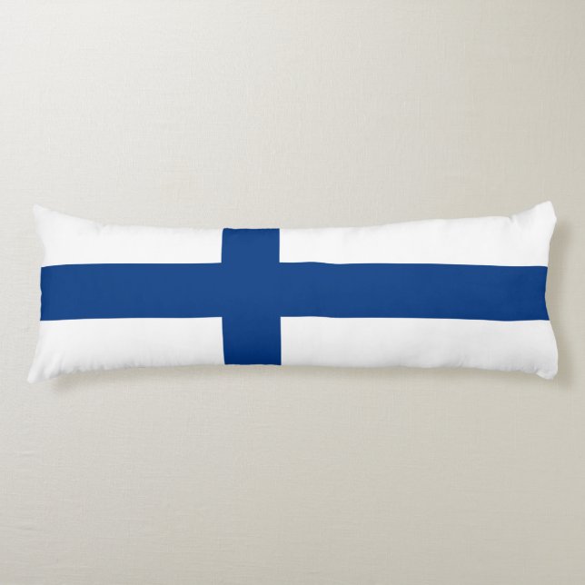 Finland flagga kroppskudde (Framsidan)