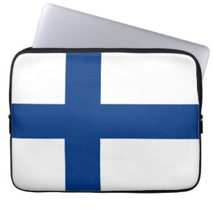 Finland flagga laptop fodral