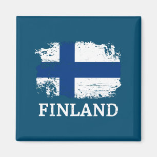 Finland Flagga Magnet