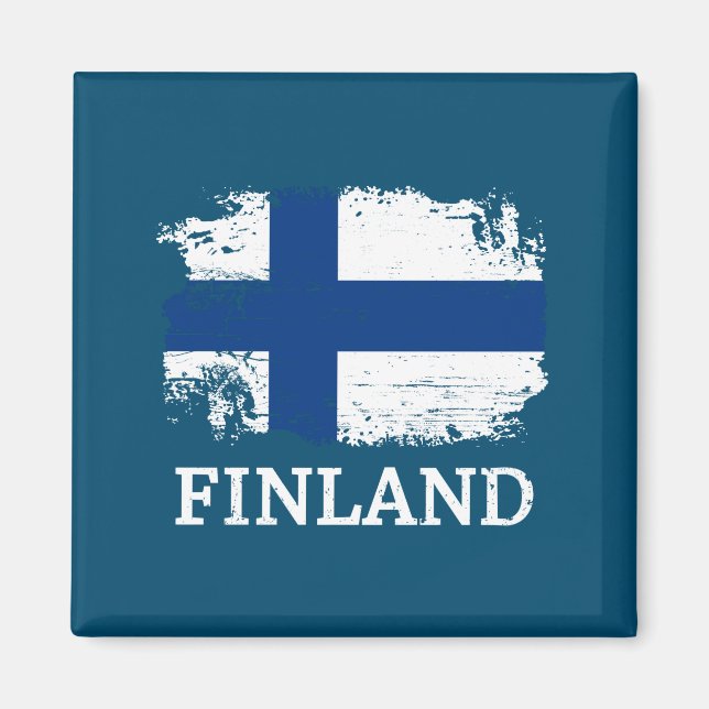 Finland Flagga Magnet (Framsidan)