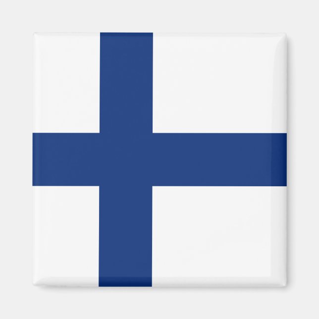 Finland Flagga Magnet (Framsidan)