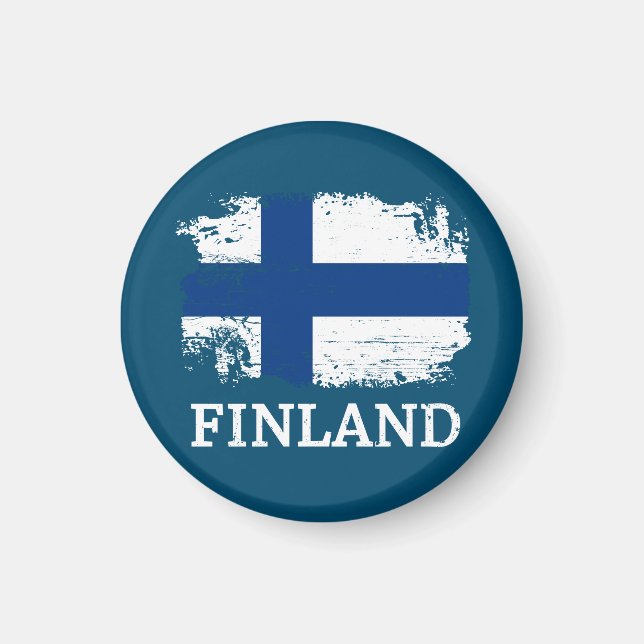 Finland Flagga Magnet (Framsidan)
