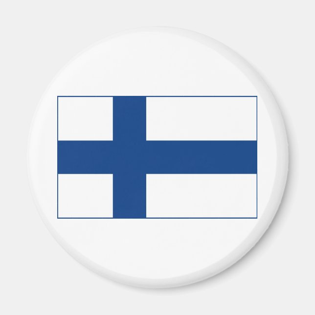 Finland Flagga Magnet (Framsidan)