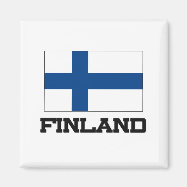 Finland Flagga Magnet (Framsidan)