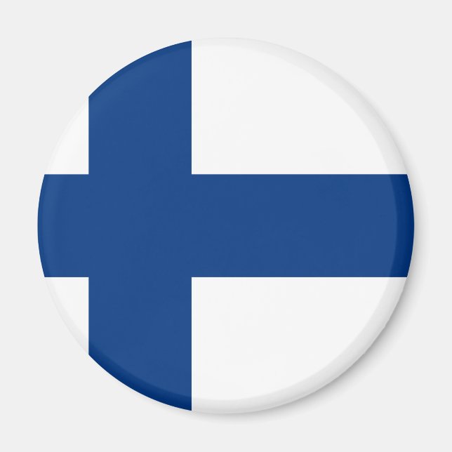 Finland flagga magnet (Framsidan)