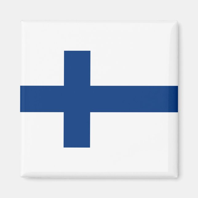 Finland Flagga Magnet (Framsidan)