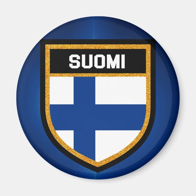 Finland Flagga Magnet (Framsidan)