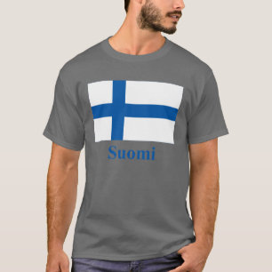 Finland flagga med namn i finska t-shirt