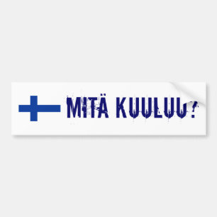 finland flagga, Mita Kuuluu? Bildekal