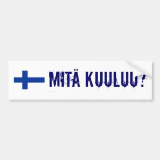finland flagga, Mita Kuuluu? Bildekal