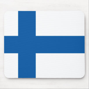 Finland flagga Mousepad Musmatta