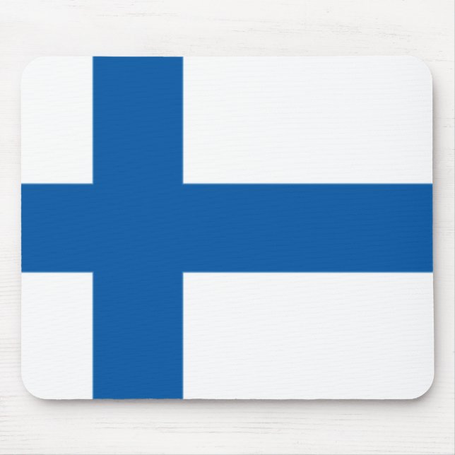 Finland flagga Mousepad Musmatta (Framsidan)