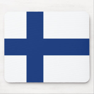 Finland flagga Mousepad Musmatta