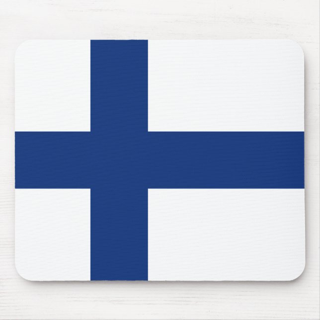 Finland flagga Mousepad Musmatta (Framsidan)