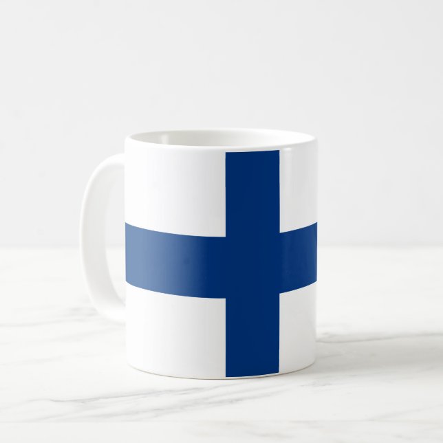 Finland flagga Mugg (Framsida vänster)