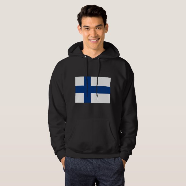 Finland flagga munkjacka (Hel framsida)
