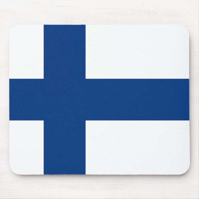 Finland Flagga Musmatta (Framsidan)