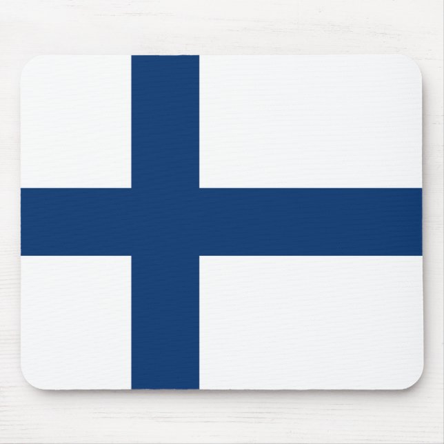 Finland Flagga Musmatta (Framsidan)