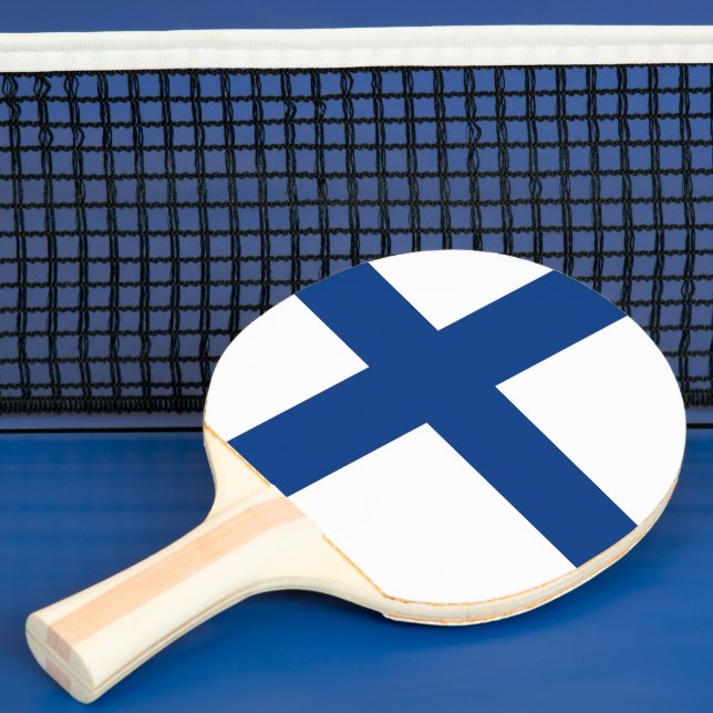 Finland flagga pingisracket (Insitu)
