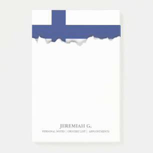 Finland flagga post-it block