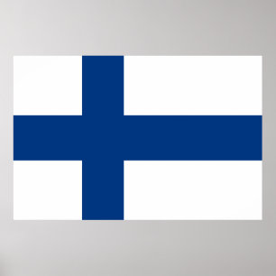Finland flagga  poster