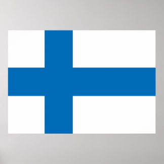 Finland Flagga Poster