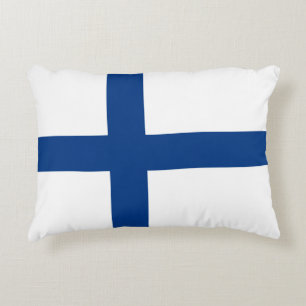 Finland flagga prydnadskudde