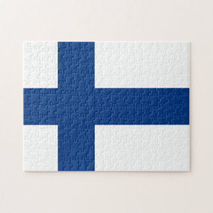 Finland Flagga Pussel