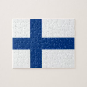 Finland flagga pussel