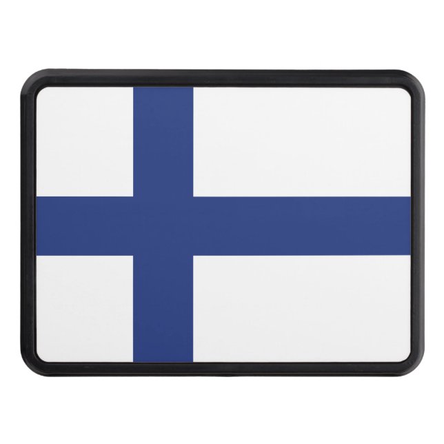 Finland flagga skydd för dragkrok (Framsidan)