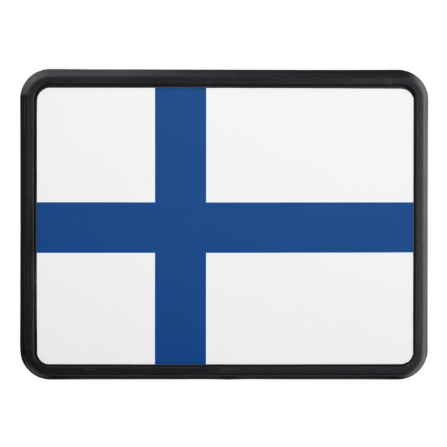 Finland flagga skydd för dragkrok (Framsidan)