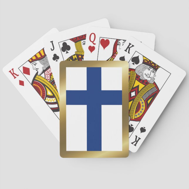 Finland Flagga Spelkort (Baksidan)