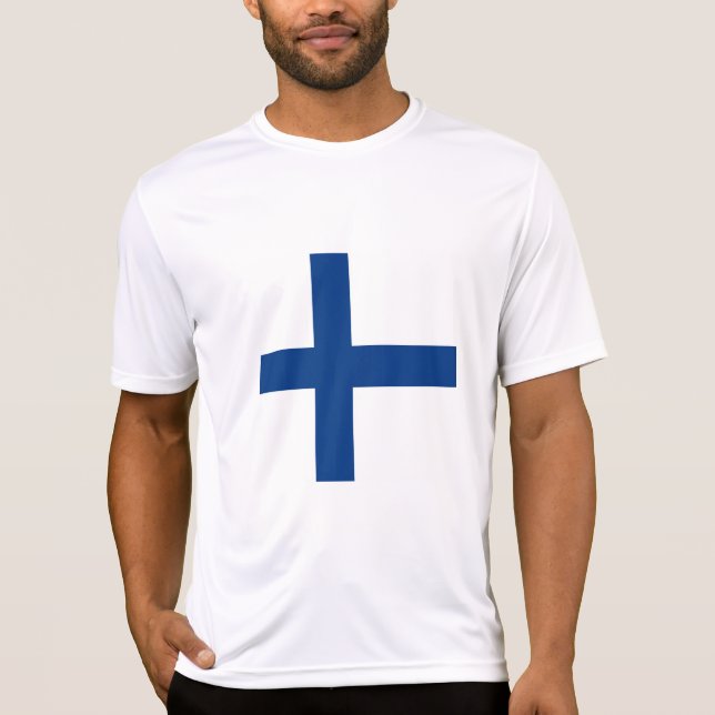 Finland flagga t shirt (Framsida)