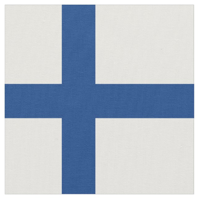 Finland flagga tyg (Närbild)