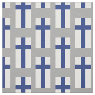 Finland flagga tyg