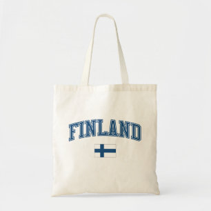 Finland + Flagga Tygkasse