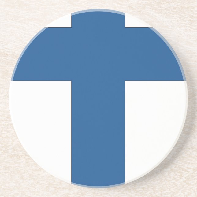 Finland Flagga Underlägg Sandsten (Framsidan)