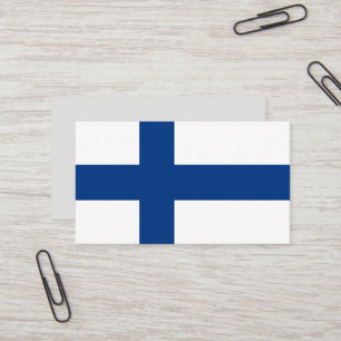 Finland flagga visitkort