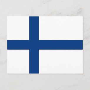 Finland flagga vykort