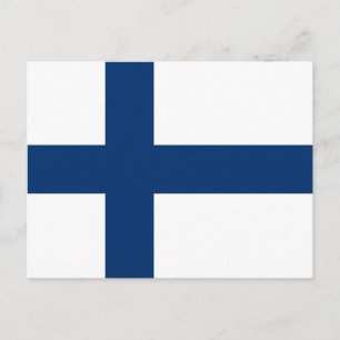 Finland Flagga Vykort