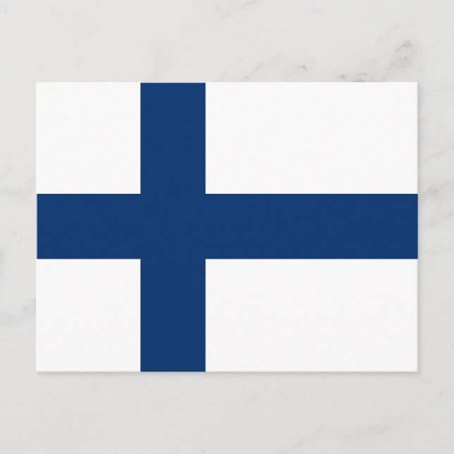 Finland Flagga Vykort (Framsida)