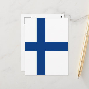 Finland flagga vykort