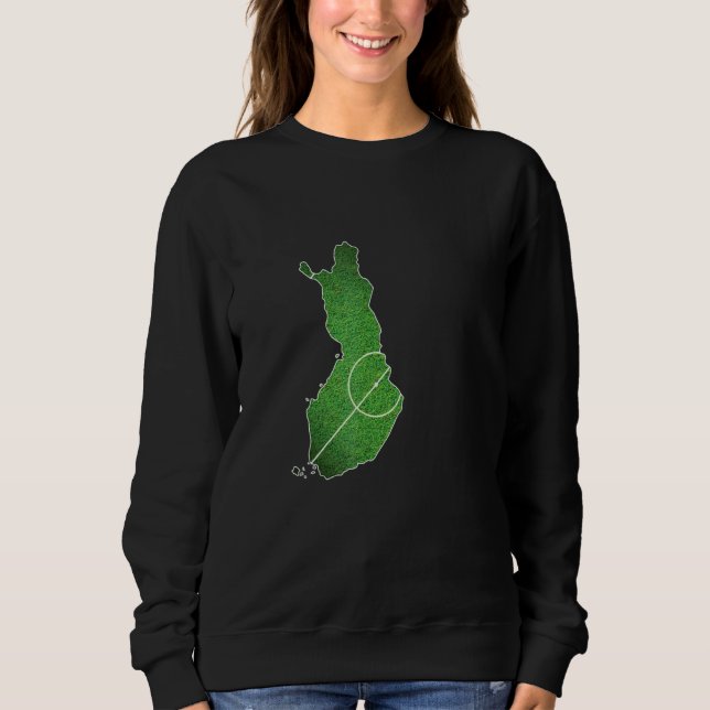 Finland fotbollsplan t shirt (Framsida)