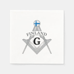 Finland frimureri tecken pappersservett