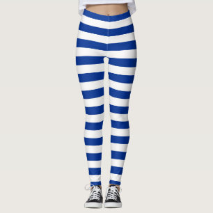 finland greece israel flagga blå linje leggings