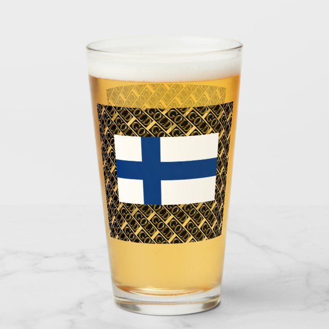 FINLAND GULD GLASKOPP (Framsida fylld)