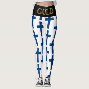 FINLAND GULD LEGGINGS